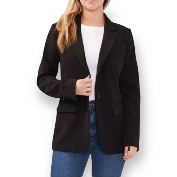 Vince Camuto Blazer NWT Single Button Jacket Black Womens Size XS Fits Small Med - Picture 6 of 7